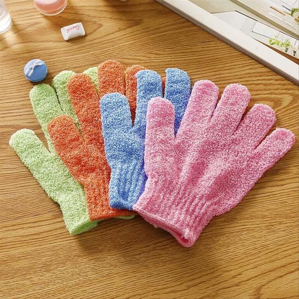 ❤GTB❤ Sarung tangan Mandi scruber Sarung Tangan Bath Glove Exfoliating Bath Gloves Sponge Spons R742