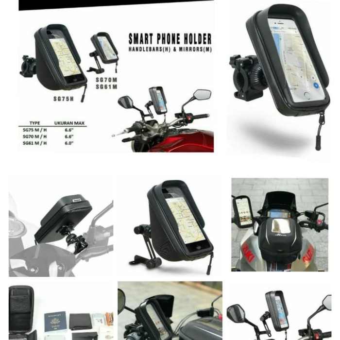 Rain Cover Shad Phone Holder / Phone Holder Shad Anti Bocor / Shad Sg75H