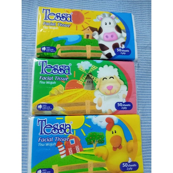 TISSUE TESSA 50 SHEETS/ TISSUE TESSA TRAVEL PACK