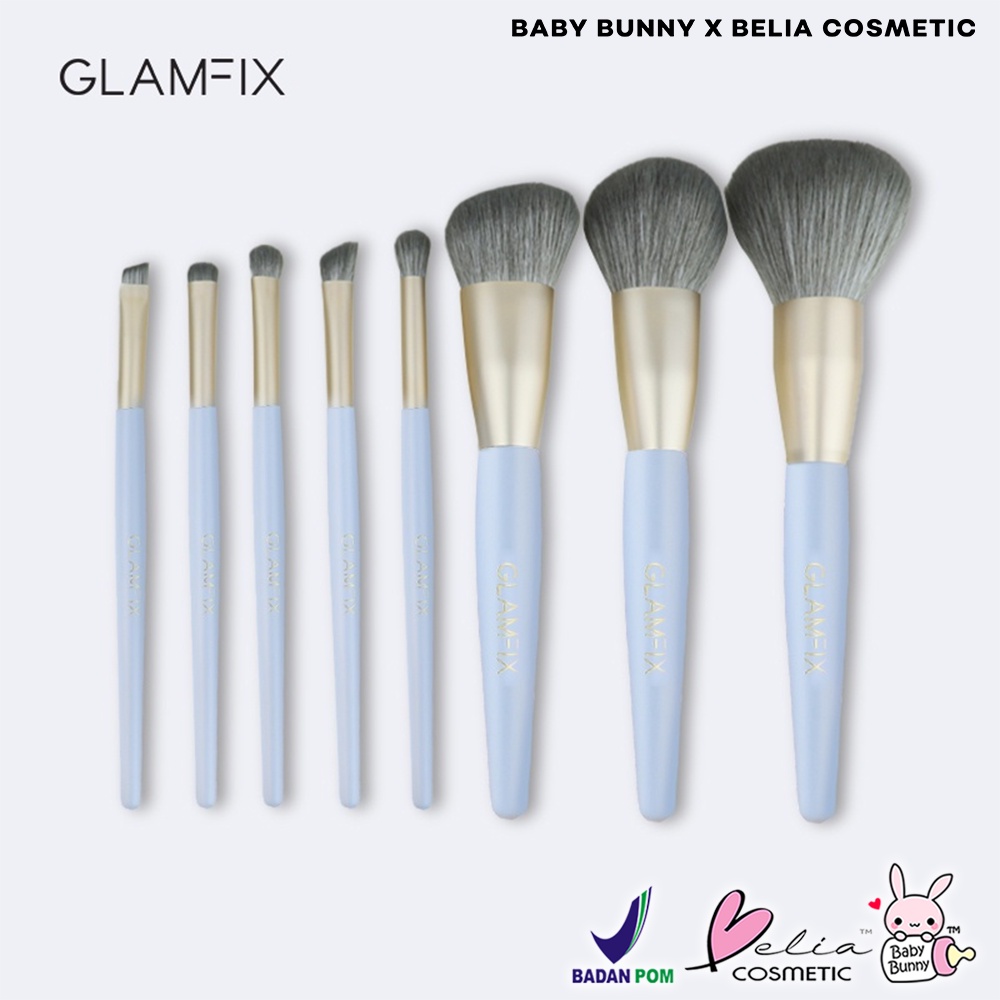 ❤ BELIA ❤ GLAMFIX Essential Brush Make Up Set 8 Pcs PREMIUM | SET Brush Premium | Brush Make Up