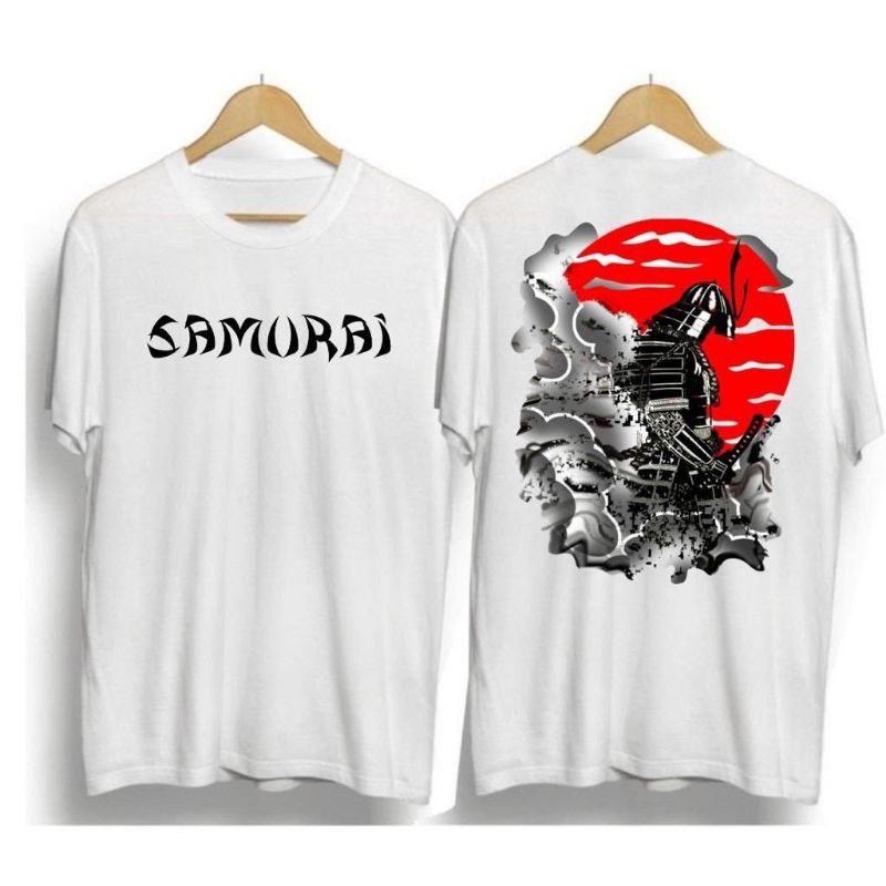 Fourfashion Kaos Pria Kaos Distro SAMURAI JUBAH ASAP White BC177