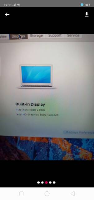 OBRAL ..MICBOOK AIR 11 INCH EARLY 2015 .. INTEL CORE I5 PROC 1.6GHZ