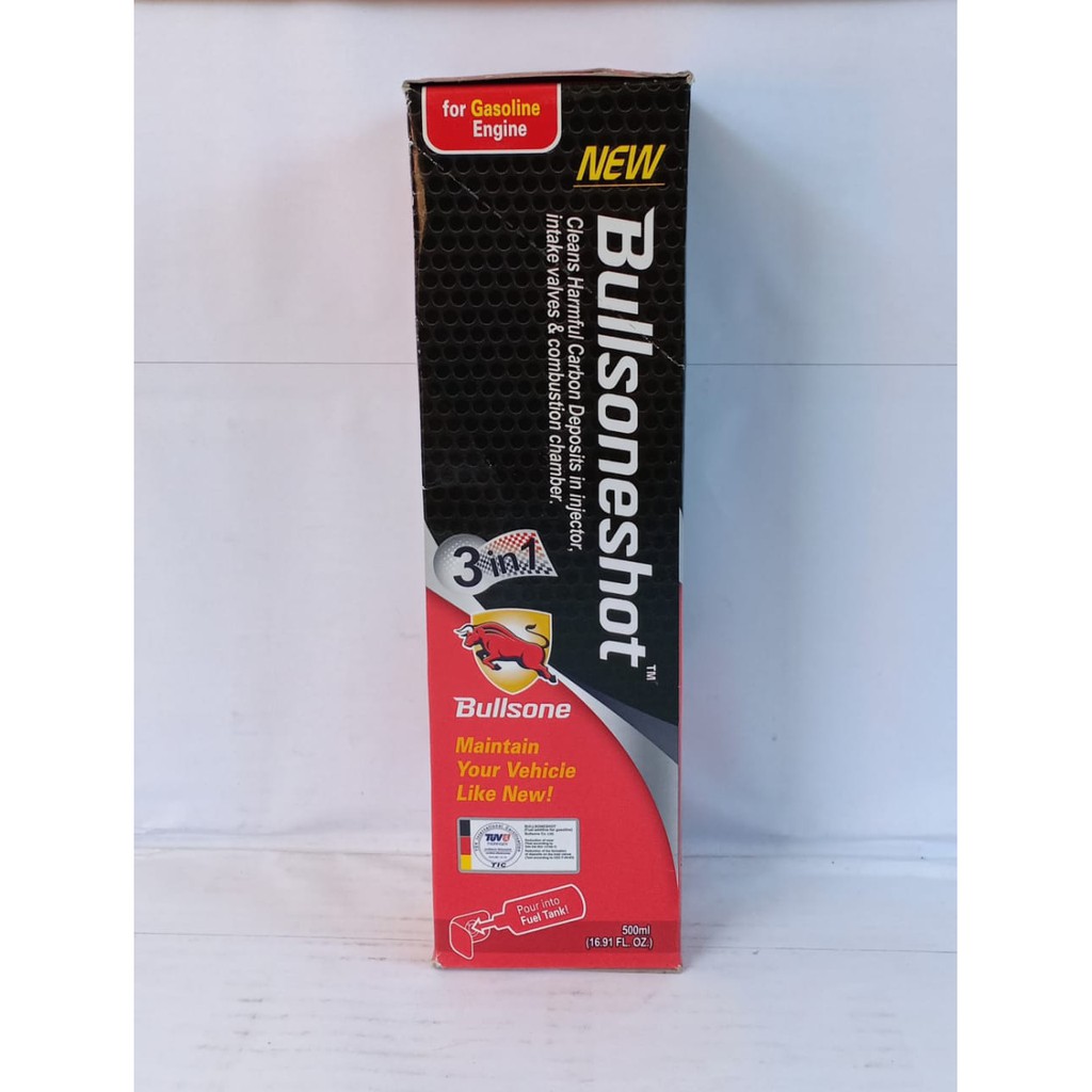 BULLSONE SHOT 3 in 1 GASOLINE INJECTOR CLEANER 500ml - INJECTOR CLEAN