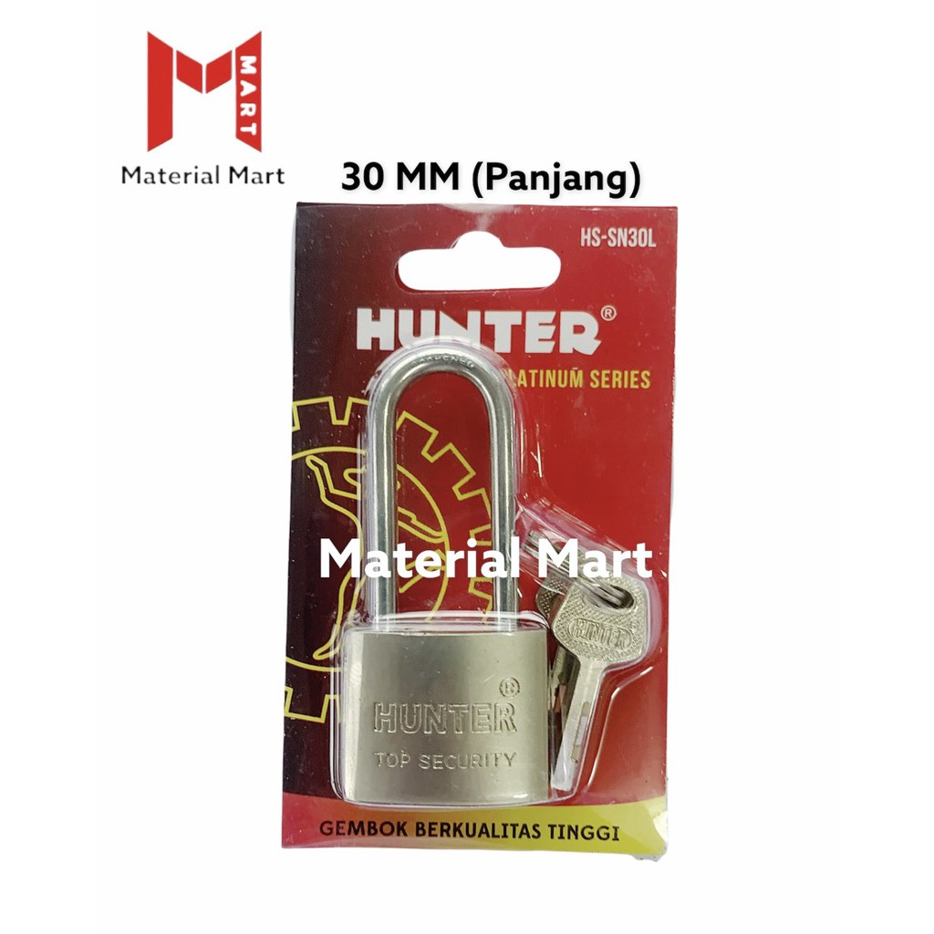 Gembok Rumah 30MM Panjang | Gembok Pintu 30 MM Nekel Satin | Padlock | Material Mart