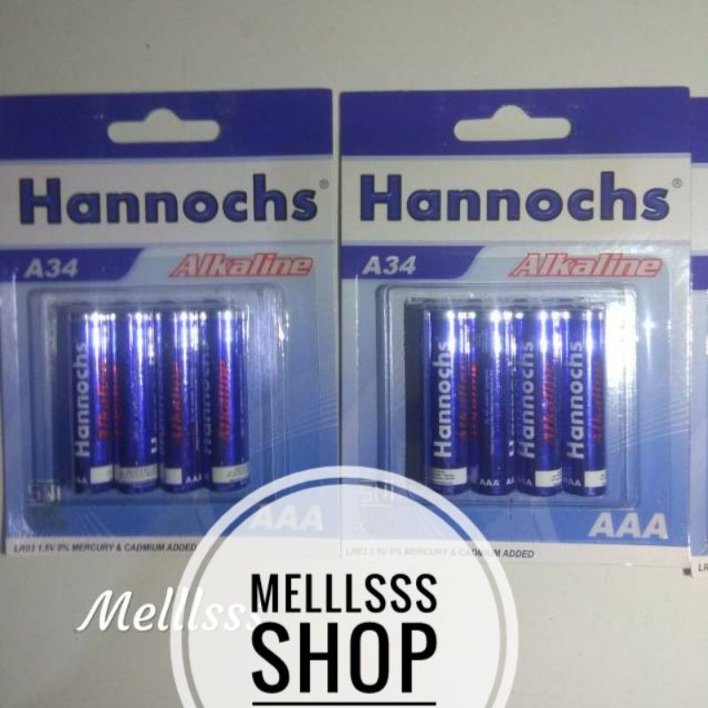 (STOK READY) BATERAI HANNOCHS AAA/A3