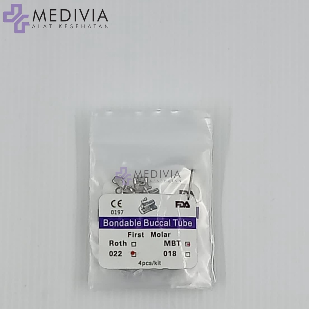 Image of BUCCAL TUBE FDA APPROVED/ FDA RECOMMENDATION BONDABLE FDA M1-M2 ISI 4 MBT/ ROTH #5