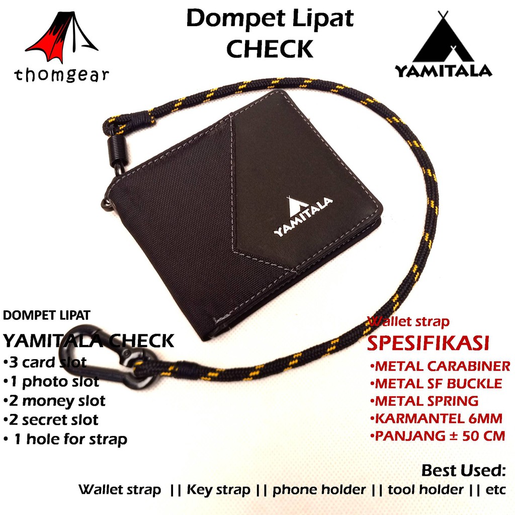 Thomgear Yamitala Dompet Outdoor Lipat Check Original Yamitala