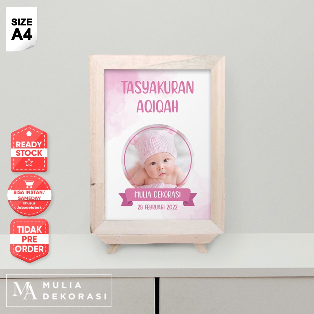 Template Gambar Papan Print Laser Ukuran A4 Lengkap Dengan Papan Custom 4 7 Bulan Khitan Aqiqah Syukuran