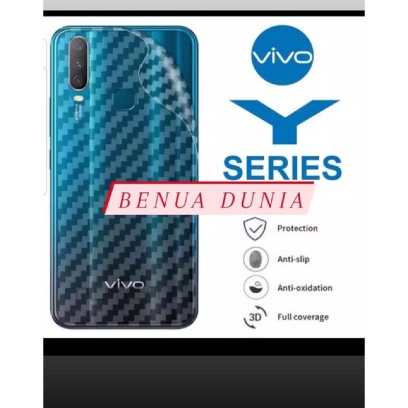 INFINIX NOTE 10,INFINIX NOTE 10 PRO -SKIN KARBON ANTI GORES BELAKANG ANTI LECE INFIIX