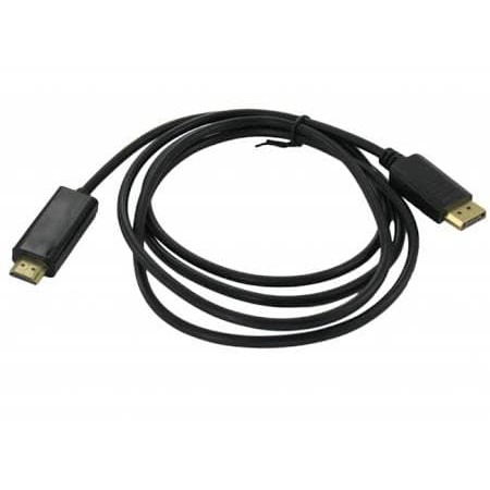 KABEL DISPLAY PORT TO HDMI PANJANG 1.8M (DP MALE TO HDMI MALE)