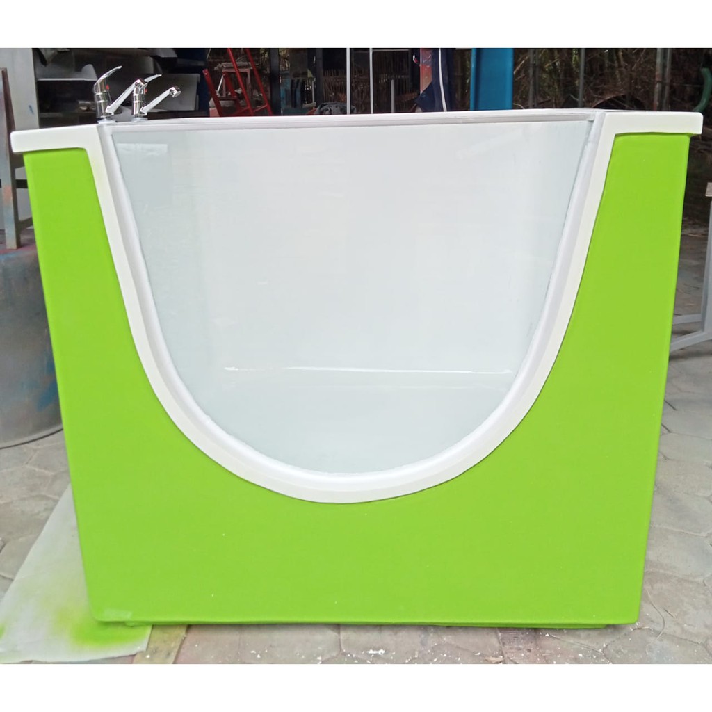 Kolam Baby Spa Fiber Standar Kaca Temperred 12mm + Gelembung Udara (whirlpool) PROMO