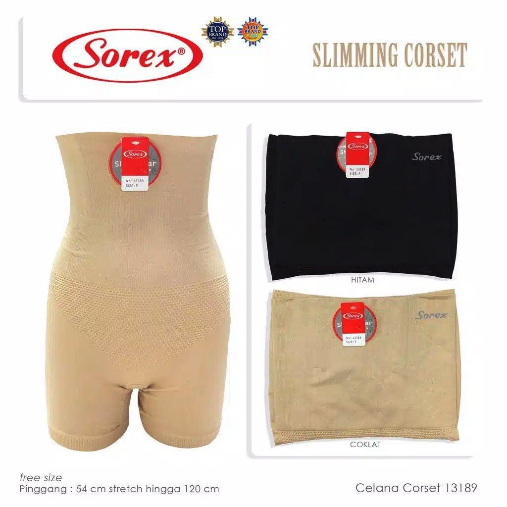 Korset Celana Sorex Setengah Badan - KORSET Pelangsing Sorex 13189 - Slimming Corset