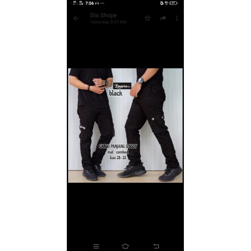cargo panjang stussy