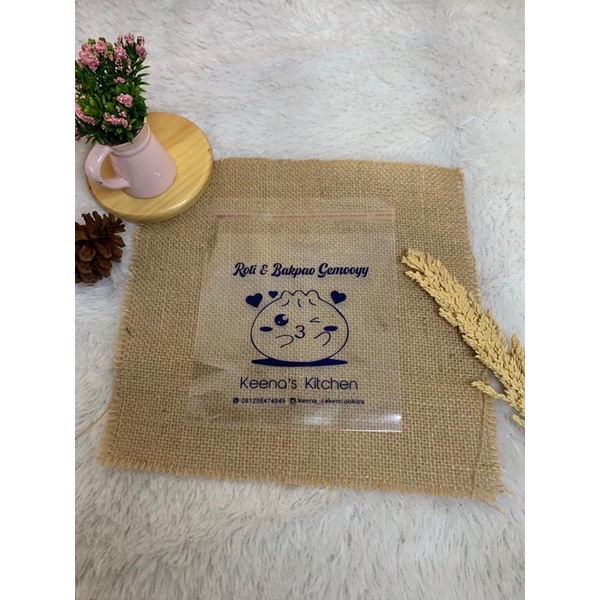 Sablon Plastik Opp 14x20 Kemasan Roti Free Desain