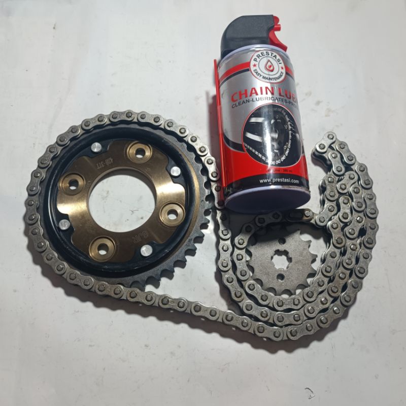 gear gir rantai set bonus chain lube blade new revo absolute blade lama supra 125 f1