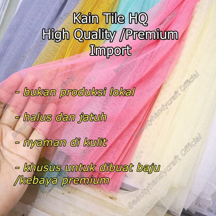 Kain Tile Halus Lembut HQ Import Premium SOFT TULLE