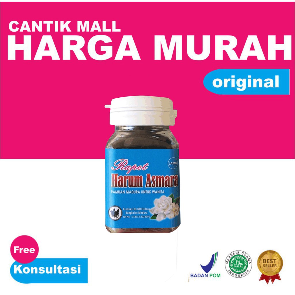 

Jamu Rapet Harum asmara By Firdaus Original /jamu rapet kewanitaan /obat rapet /Paling Laris