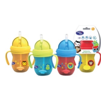 Baby Safe Training Cup With Weighted Straw 270ml Botol Minum Sedotan Pemberat SK019