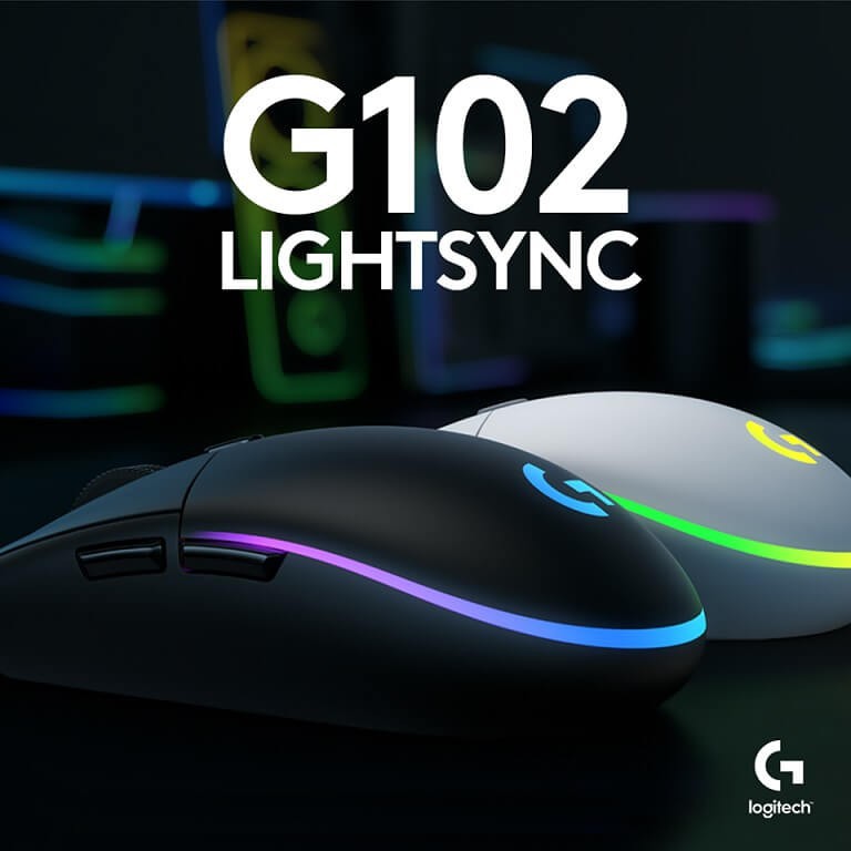 Mouse Gaming Logitech G102 Lightsync RGB 6 Button - Garansi 2 Tahun