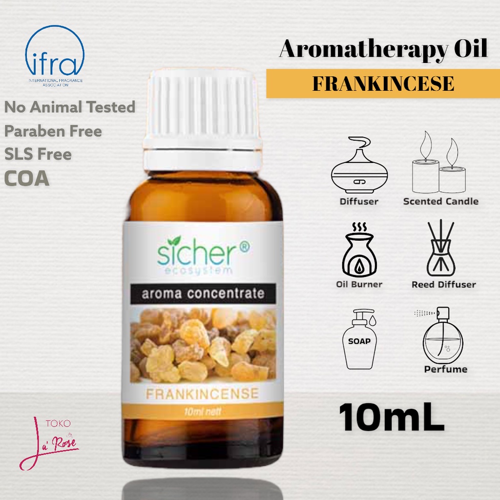 Frankincense Aromatherapy Sicher Essential Oil Pewangi Ruangan Aromaterapi Kemenyan Diffuser Humidifier 10ml