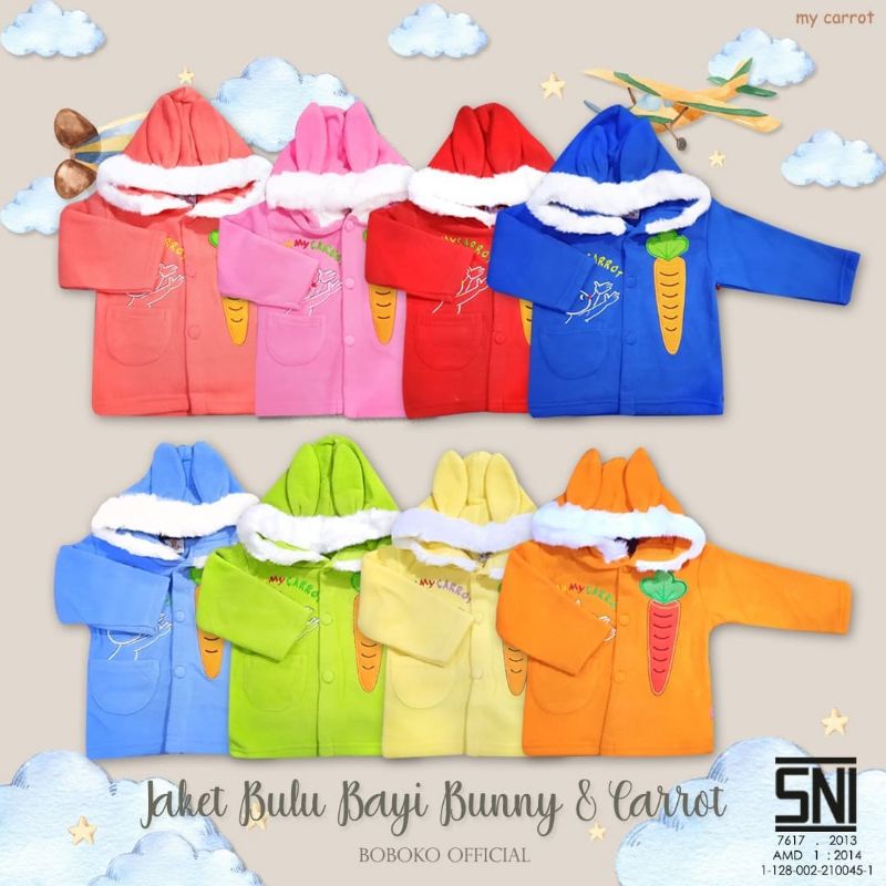 jaket bayi jaket balita jaket anak romper anak balita bludru hangat