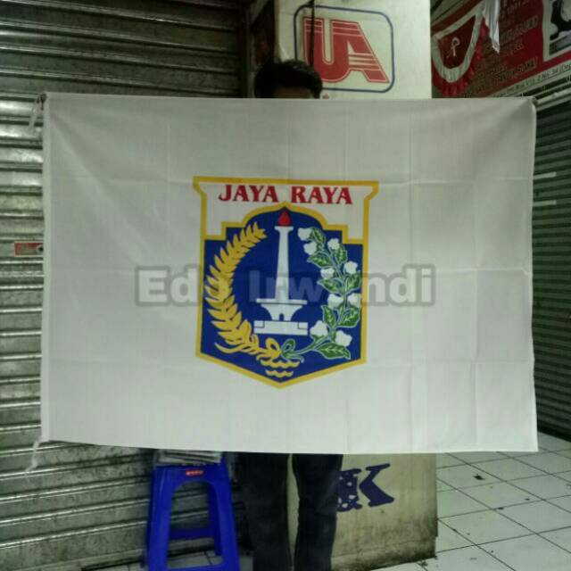 Bendera Jaya Raya Bendera Logo Dki Jakarta Ukuran 90 Cm X 135 Cm Ready Stock Shopee Indonesia