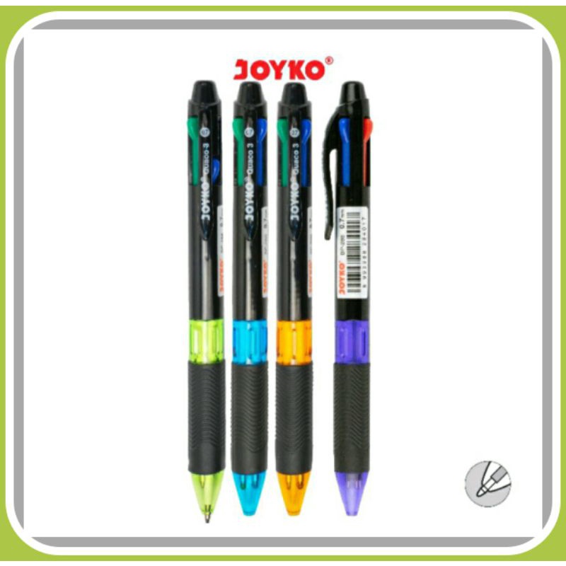 

Pulpen 4 warna Joyko Bp - 288 Quaco 3 / 1 pcs