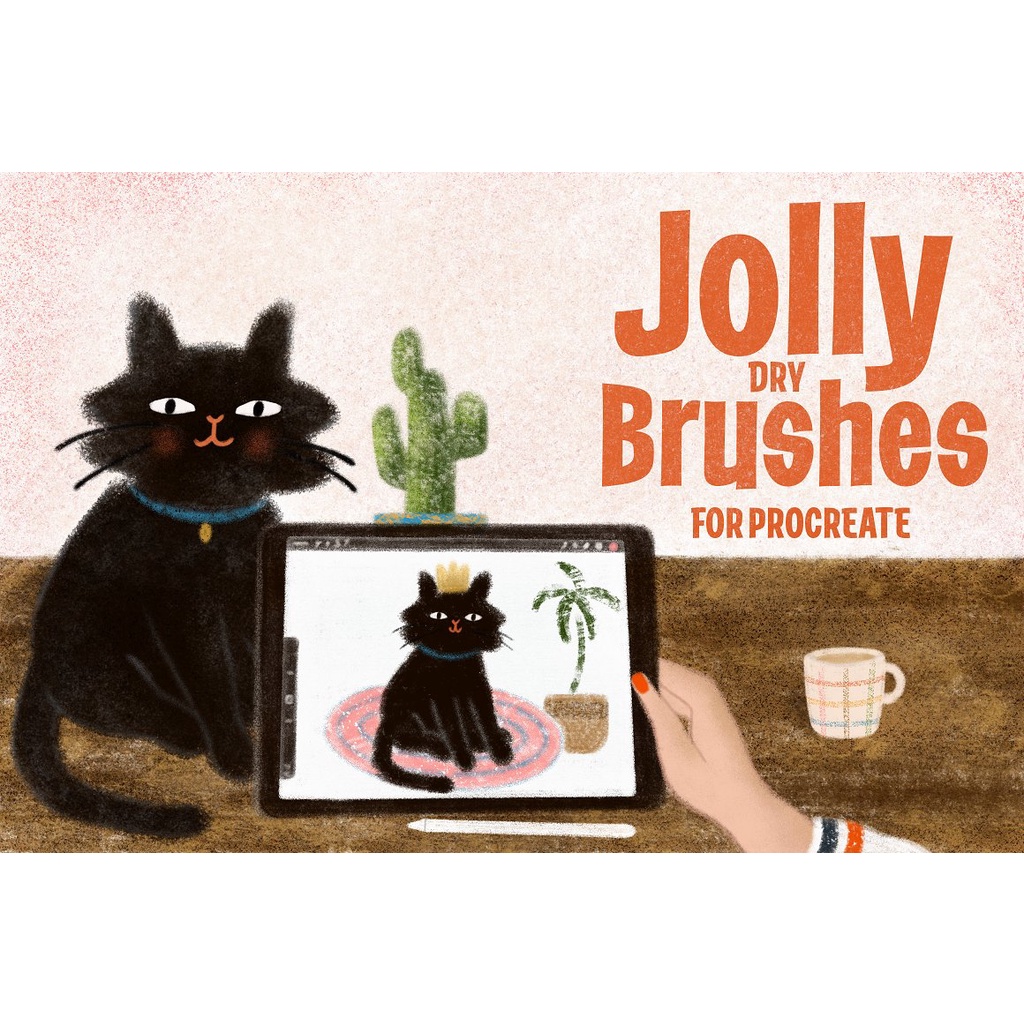 Procreate Brush - Jolly Dry Brushes for Procreate