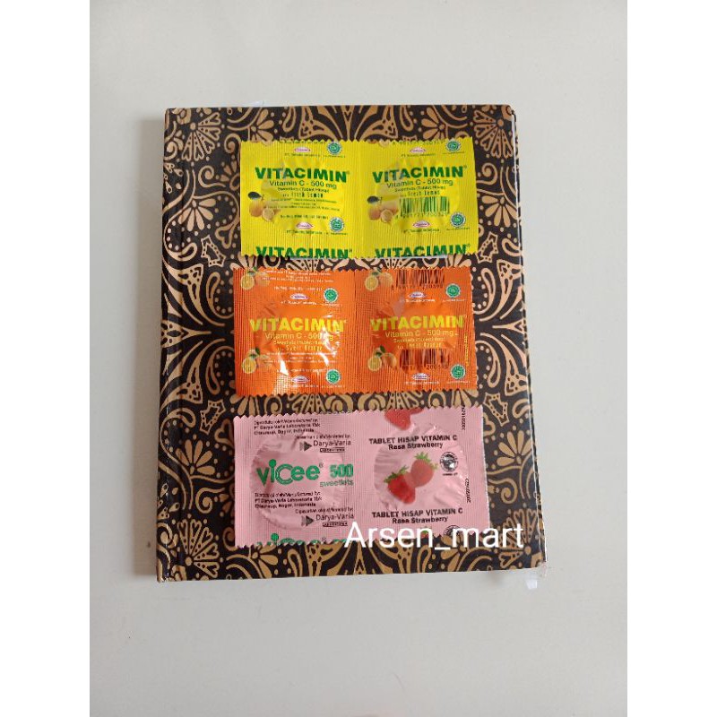 vitacimin c 2tablet /vicee vitamin c 500mg /vitamin c 500mg....