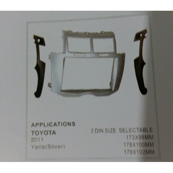 FRAME TV MOBIL TOYOTA YARIS PM G-29