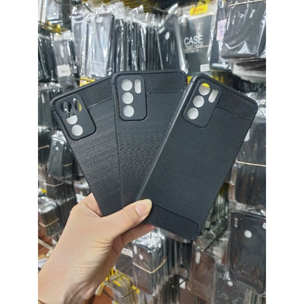 SOFCASE IPAKY KARBON OPPO A16 2021 CASE - BLACK ONLY