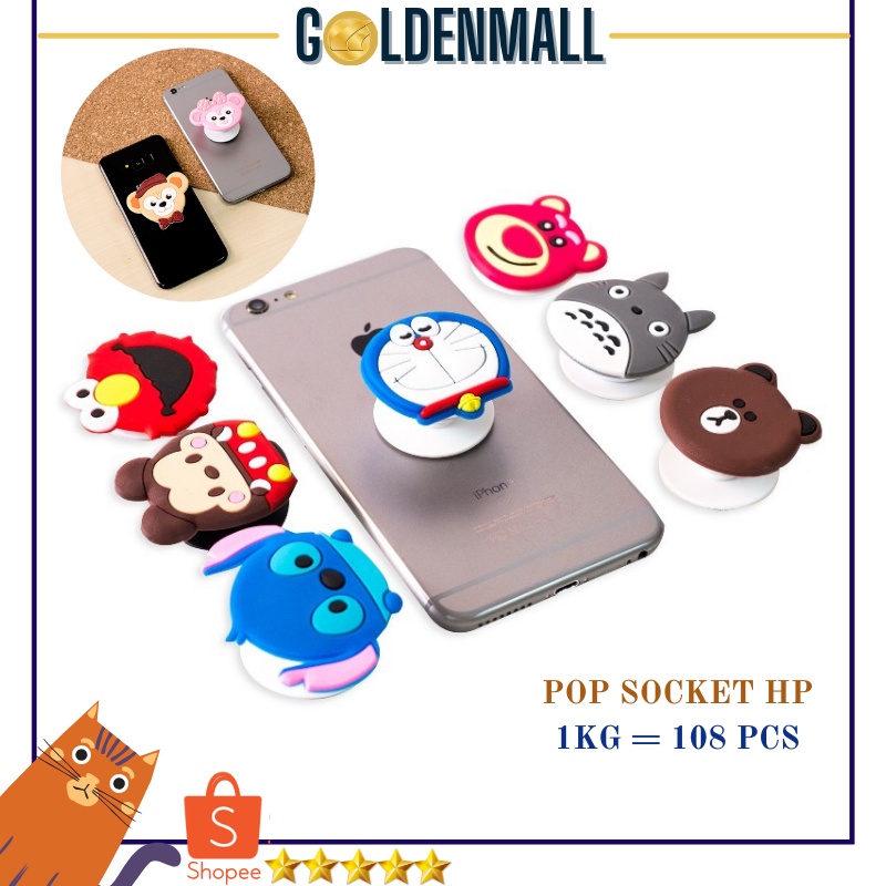 POPSOCKET 3D KARAKTER 3D CARTOON POP SOCKET AKSSESORIS HP NEW ARRIVAL50 GM205 COD [1KG=108 PCS]