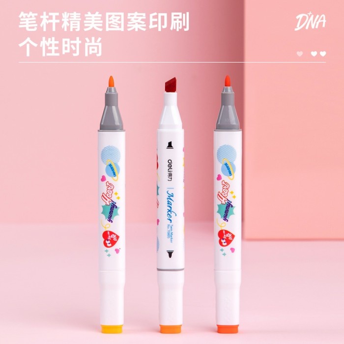 

Hemat Deli Artist'S Color Marker Spidol Warna Double Tip 24/36 Alcohol Based Berkualitas