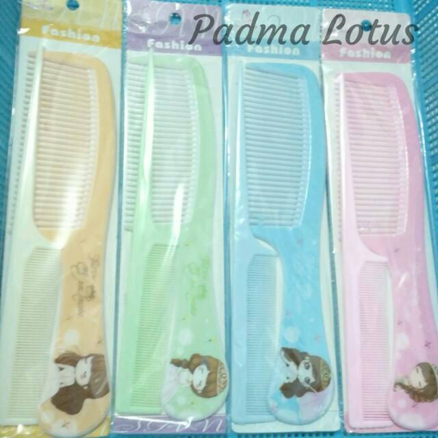 Sisir rambut fancy warna warni 2 in 1