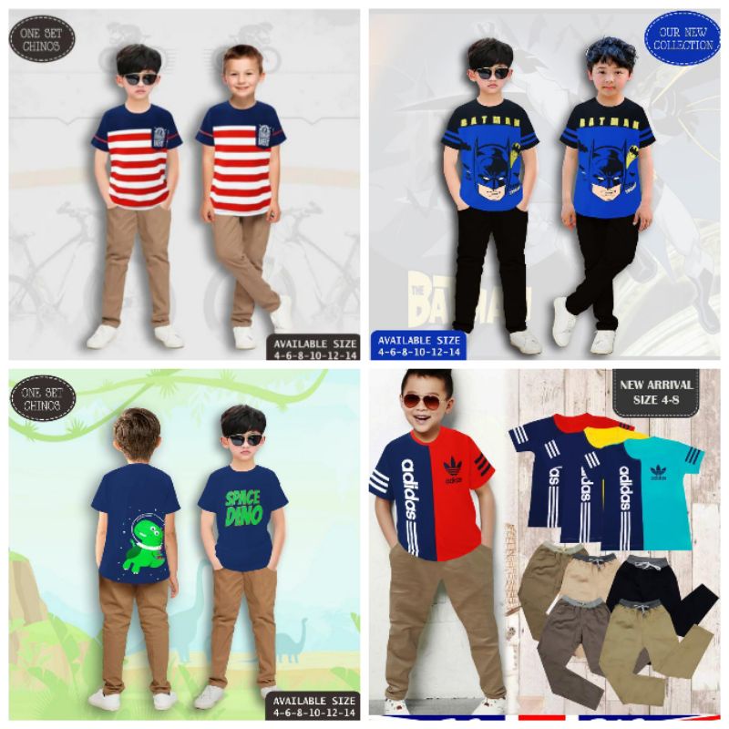 SET BAJU ANAK LAKI LAKI 2-7 TAHUN / SETELAN BAJU ANAK COWOK