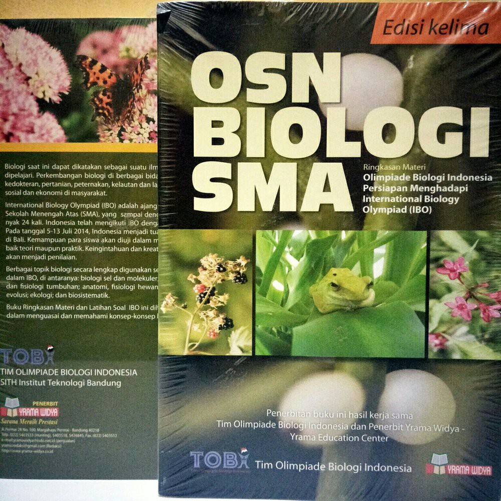 Jual BUKU OSN BIOLOGI SMA EDISI KELIMA - BUKU OLIMPIADE SAINS NASIONAL ...