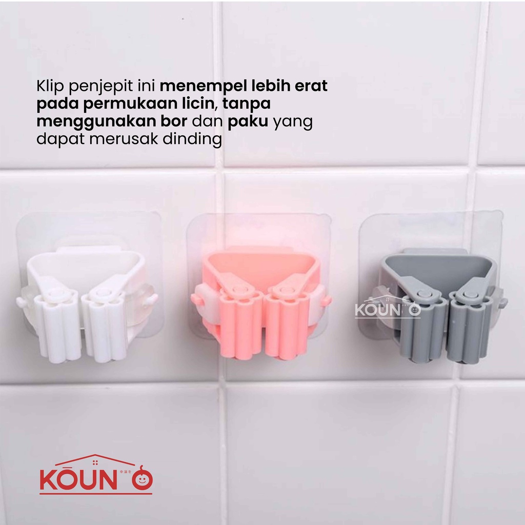 Klip Penjepit Gantungan Hook Sapu Kain Pel Mop Broom Hook Holder Hanger Cantolan Sapu Pengait Payung