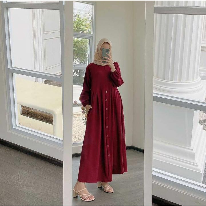 GAMIS JUMBO ASDF DRESS SUPER JUMBO TERBARU LD 100 - LD 140cm