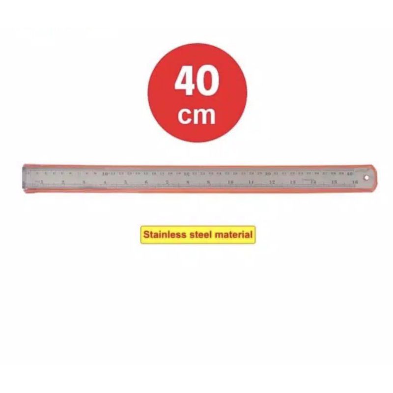 

penggaris besi kenko 40 cm bahan stainless steel