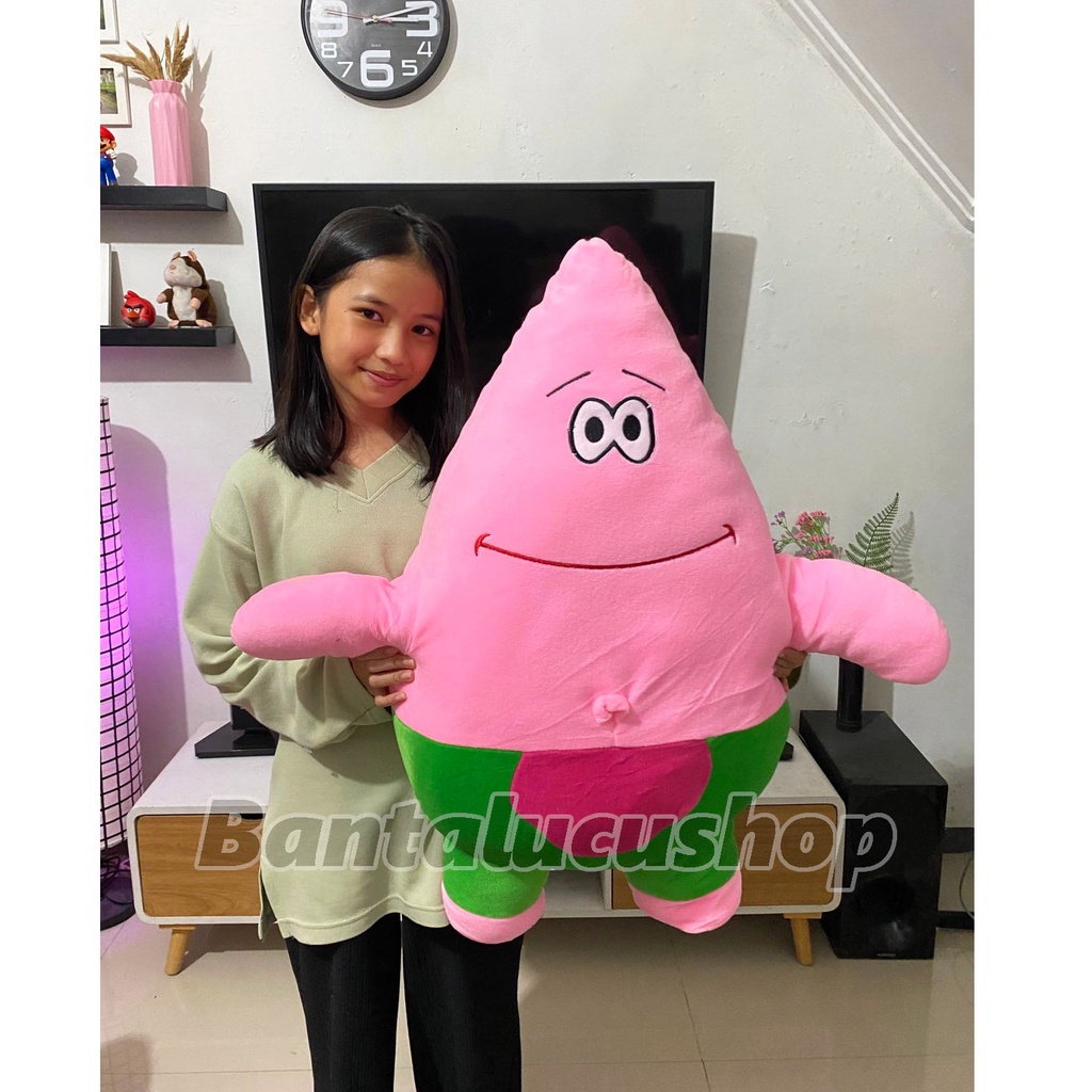 Boneka Patrick Jumbo Superbesar Tinggi 85cm Halus