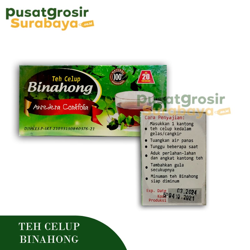 

Teh Herbal Binahong Teh Binahong Isi 20kantong