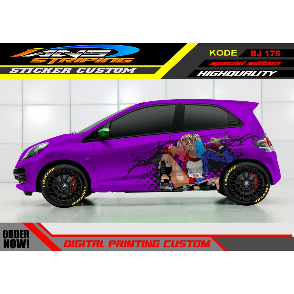 VARIASI STICKER HONDA BRIO / STICKER HONDA JAZZ / STICKER DECAL MOBIL JAZZ / DECAL STICKER MOBIL