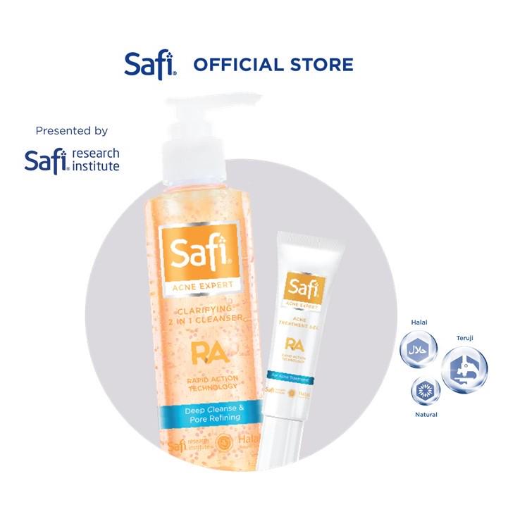 Jual Safi Acne Expert 2in1 Cleanser and Spot Gel Package Indonesia