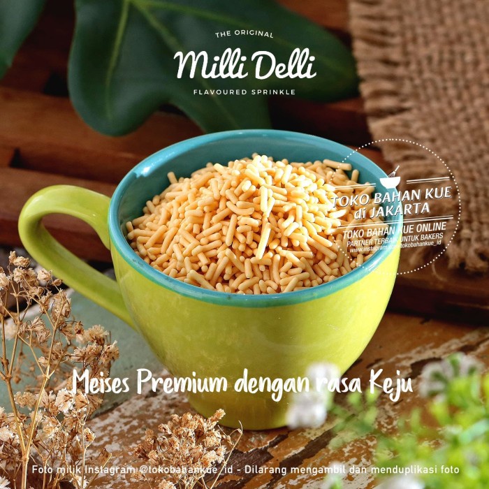 

Milli Delli Premium Meises CHEESE 500gr Meses Rasa KEJU Sprinkle Cake