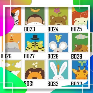

Paint by Numbers Kit DIY Animals, Part 1