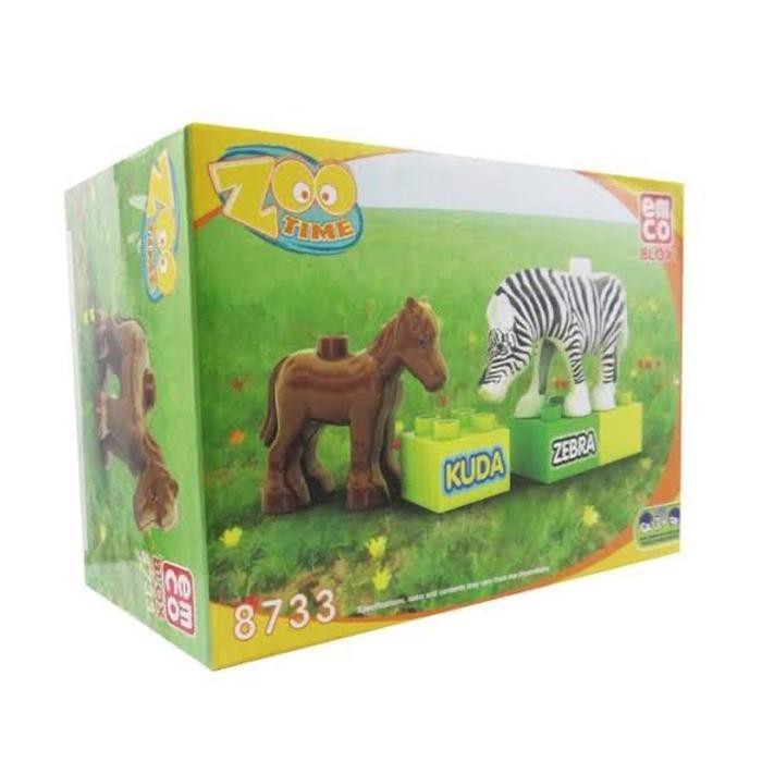 Dijual Emco Blox Zoo Time - Kuda dan Zebra (8033) Murah
