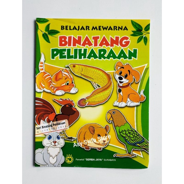 

BUKU MEWARNAI ANAK MURAH BUKU BELAJAR MEWARNAI BINATANG PELIHARAAN MURAH