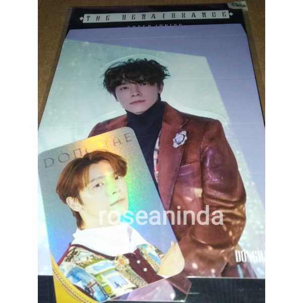 PHOTOCARD || PC HOLOGRAM STANDEE SET DONGHAE SUPER JUNIOR (THE RENAISSANCE)
