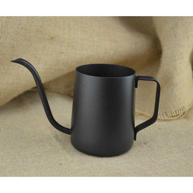 OneTwoCups Teko Pitcher Kopi Teapot Drip Kettle Cup Stainless - AA0050 [Hitam] [250ml]