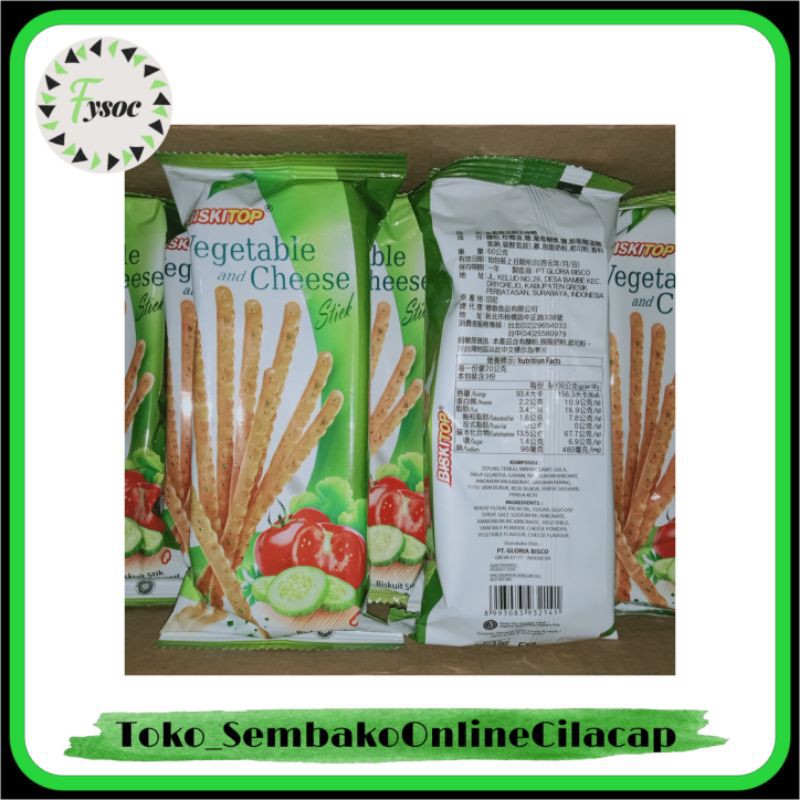 BISKITOP VEGETABLE AND CHEESE STICK